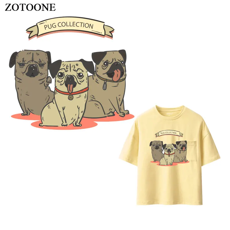 ZOTOONE термонаклейка с милыми животными собаками нашивка для одежды футболок