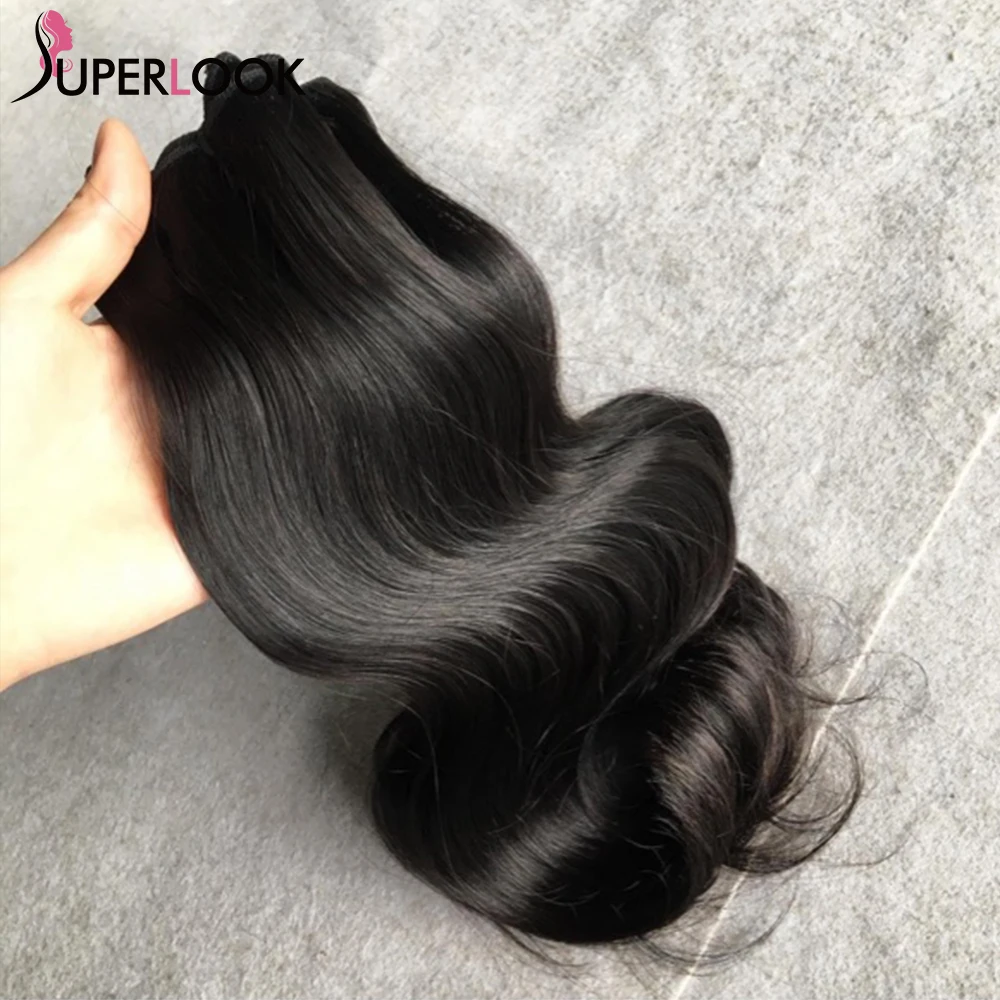 

Body Wave Super Double Drawn Hair Extensions Brazilian Virgin Cuticle Aligned 100% Human Hair Weave 1/3/4 Bundles Deal Superlook