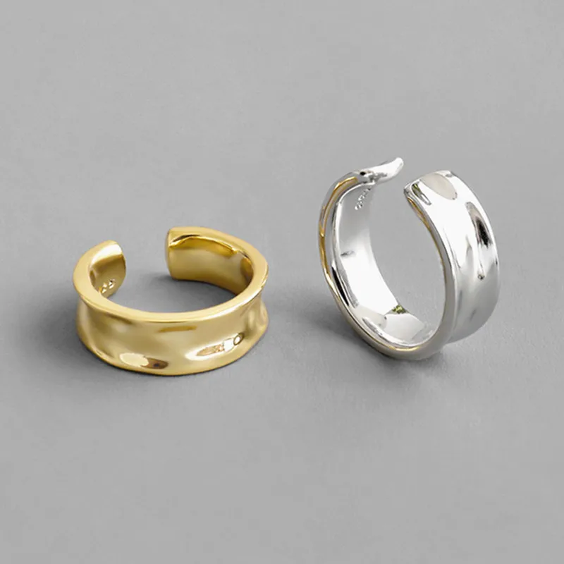 Посеребренные серьги золотого цвета геометрические круглые минималистичные