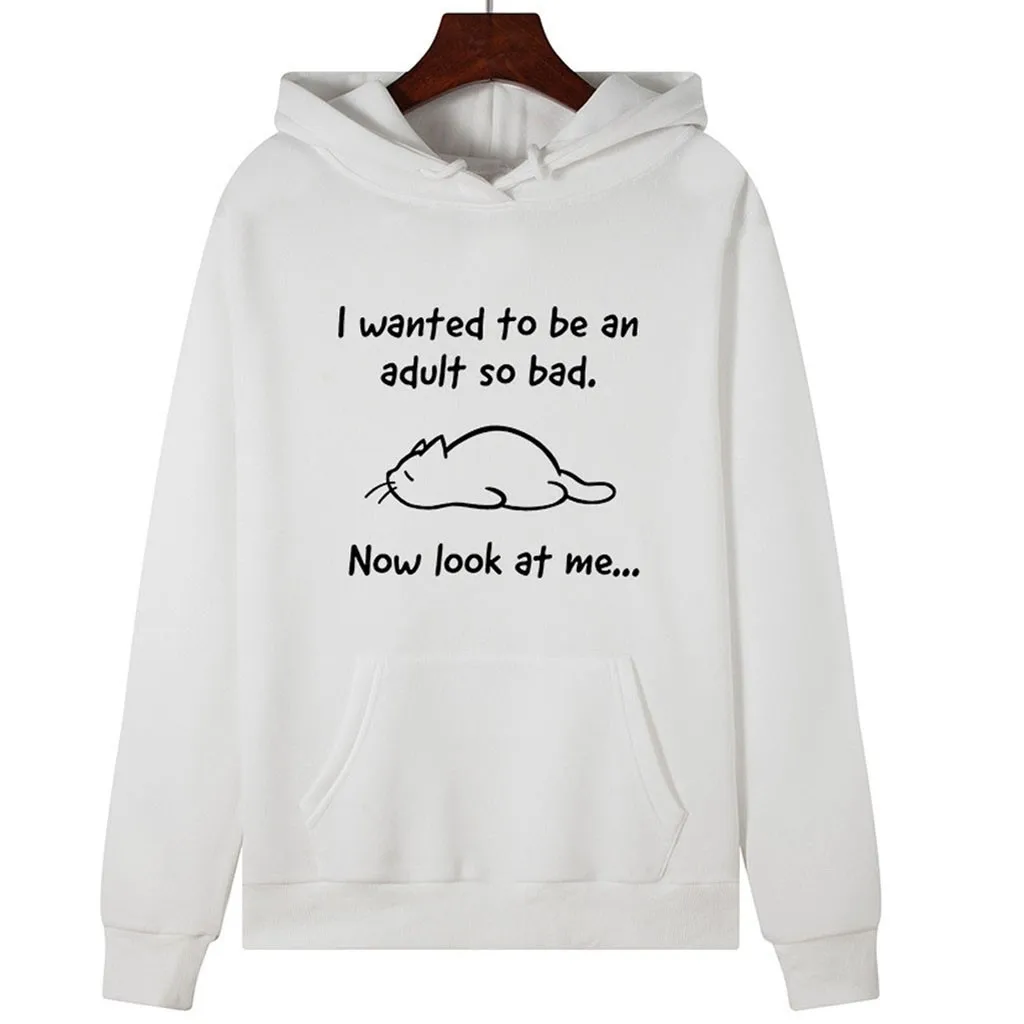 Новинка 2019 толстовка женская Повседневная с длинным рукавом капюшоном свободная