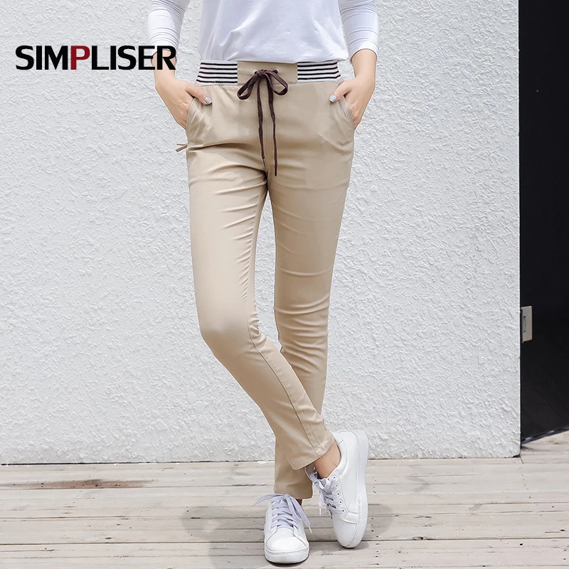 Брюки султанки Женские повседневные спортивные штаны карго с эластичным поясом