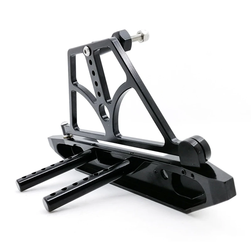 

SCX10 Rear Bumper Bull Bar with Spare Tire Carrier Shackles for SCX10 II Jeep Wrangler & Antennas for 1/10 Traxxas -4