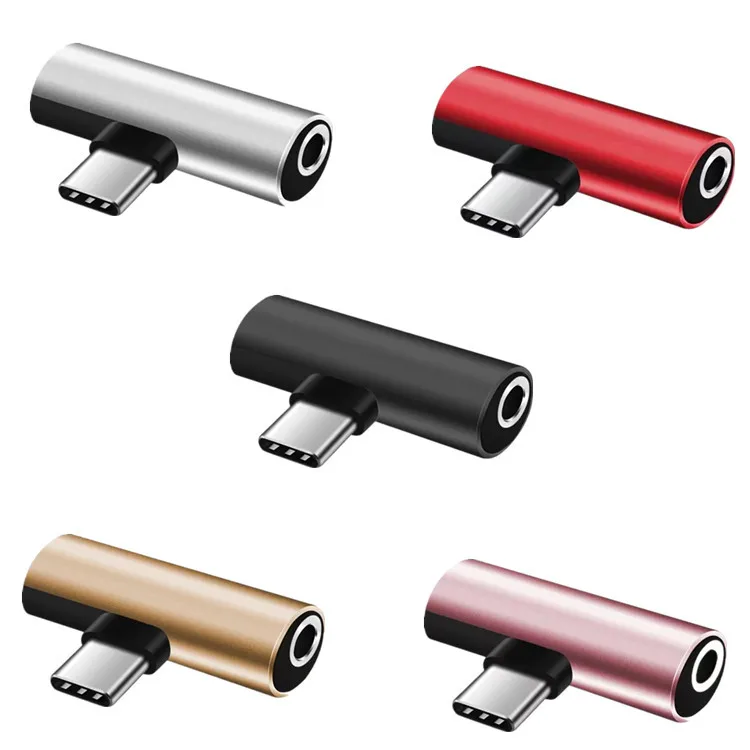 1 шт. 2in1 Тип USB C до 3 5 мм Джек аудио сплиттер наушники адаптер для зарядного