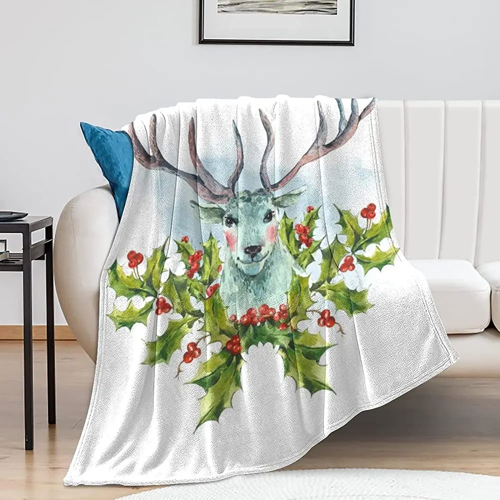 

Флисовое одеяло рождественское покрывало, уютное супер мягкое одеяло из микрофибры для кровати, пушистое одеяло для спальни, гостиной