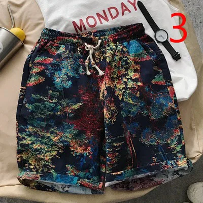 

Trend big size ice silk 5 pants summer thin section beach pants men's cotton pants