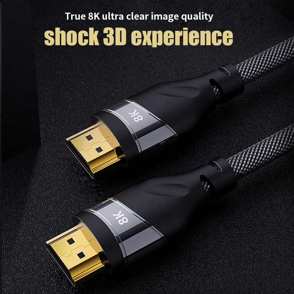 HDMI 2 1 ARC видео кабель 8K 60 Гц 4K 120 48 Гбит/с конвертер высокой четкости шнур для
