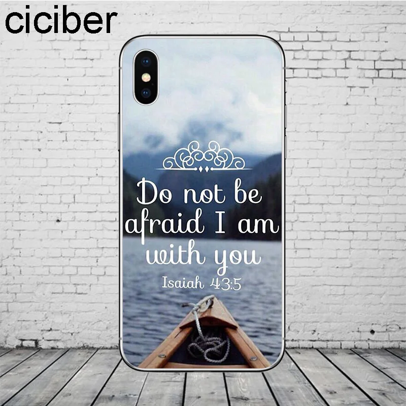 Чехол ciciber с изображением Библии Иисуса Кристиана для iPhone 11 Pro Max чехол телефона 7 8