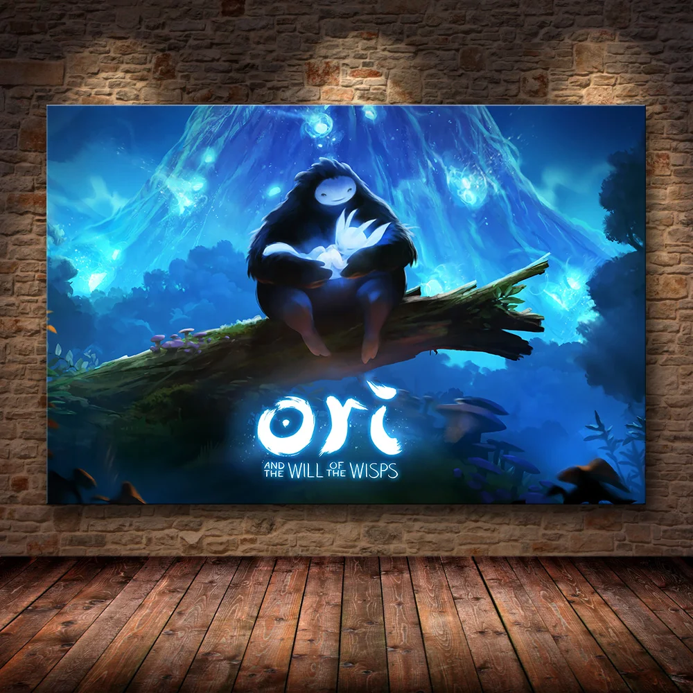 Украшение плаката, картина Ori и слепой лес на HD холсте, Картина на холсте, настенная живопись, холст, настенная живопись, холст - Цвет: 08