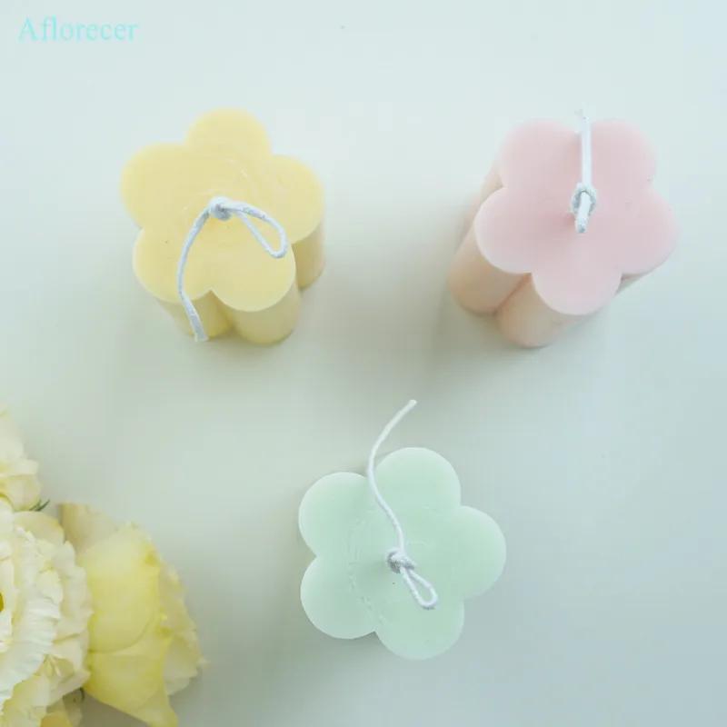 Flower shape Acrylic Candle Mold DIY Handmade Making Soap Mould Craft Decor Tool | Дом и сад