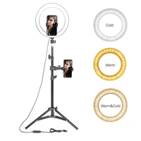 10 led ring light photographic selfie ring light with stand for youtube makeup video studio tripod ring light for smartphone