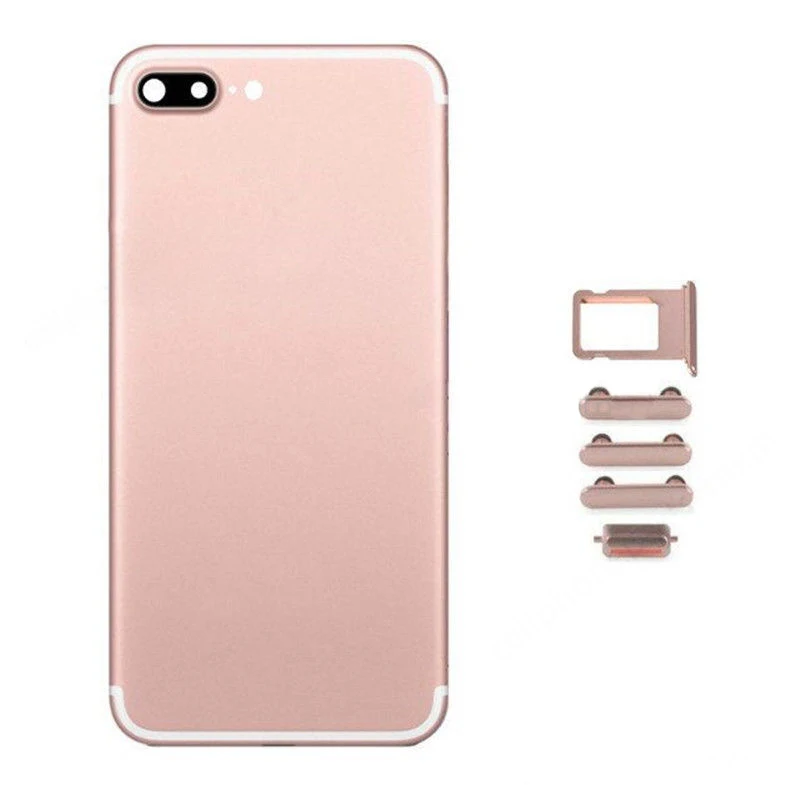10 шт. высокое качество задняя крышка корпуса для iPhone 7 7 Plus крышка батареи средняя рамка Шасси с боковыми кнопками Sim лоток