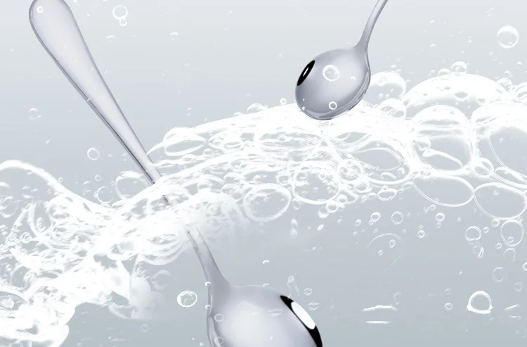 

1010 Stainless Steel Tableware Round Spoon Children's Soup Spoon Coffee Stirring Spoon Restaurant Long Handle Spoon