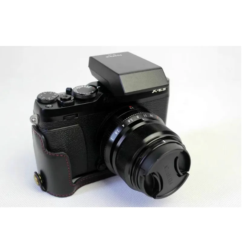 Чехол для камеры из искусственной кожи Fujifilm FUJI XE3 чехол с открытым аккумулятором