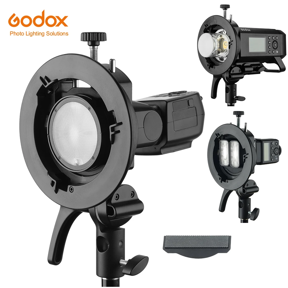 Godox S2 Bowens крепление вспышки s типа держатель кронштейн для V1 V860II AD200 AD400PRO TT600 Speedlite