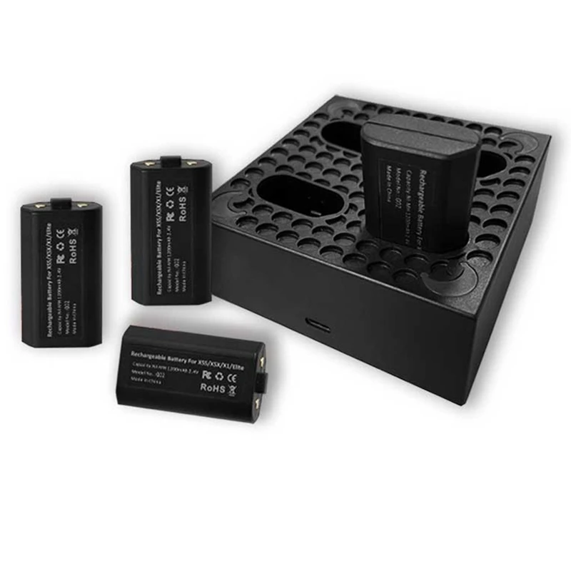 

Перезаряжаемое зарядное устройство для серии X / One X / Series S / Elite с 4 батареями