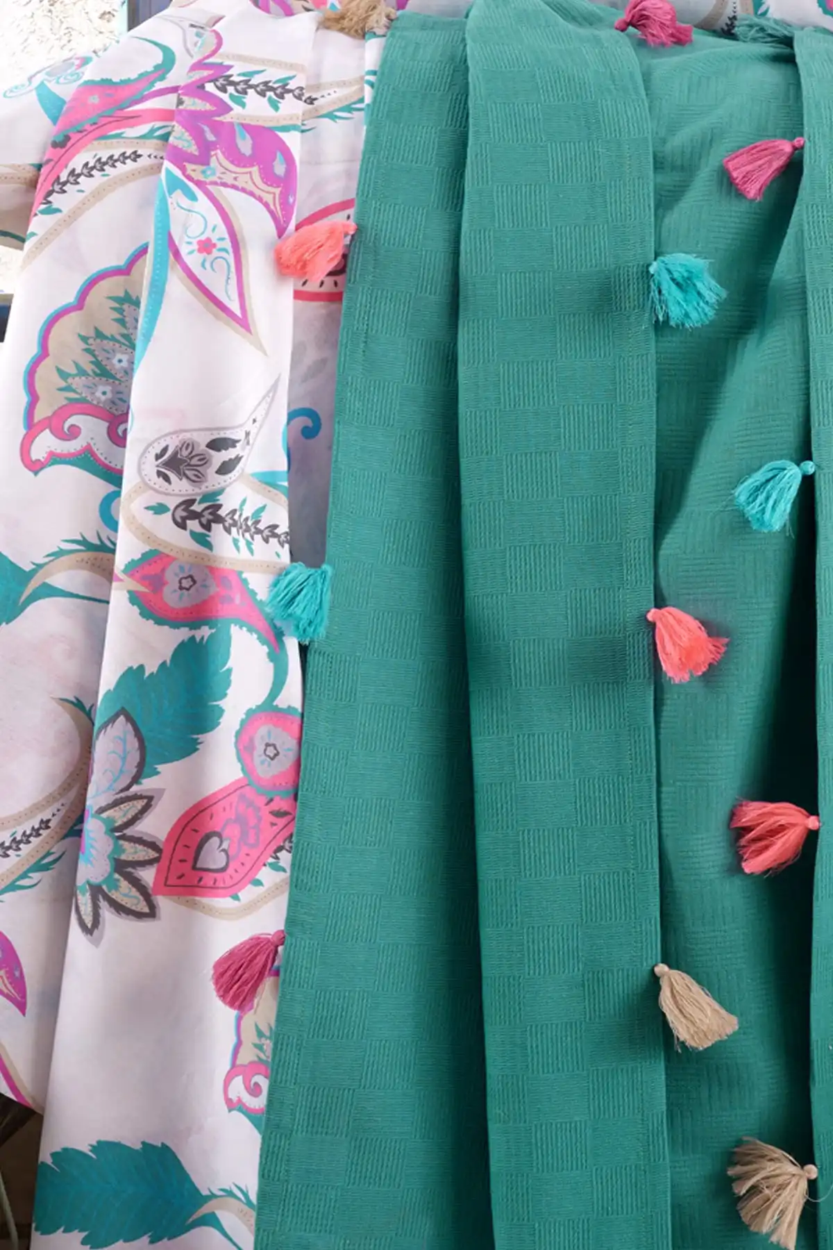 

Double Personality Cotton Pompom Pique Pack | Green