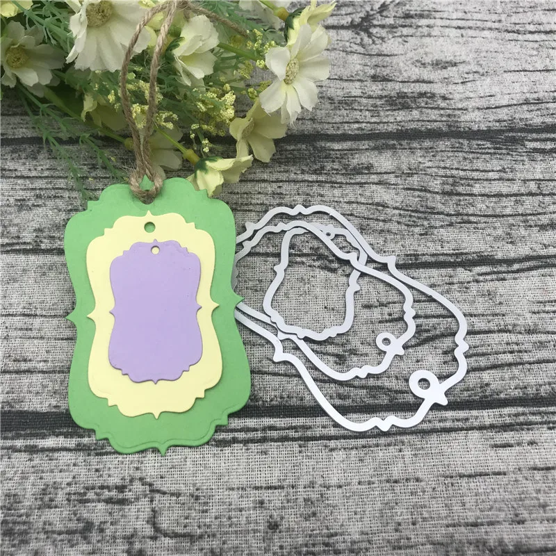 Подвесная бирка бумажные металлические штампы трафареты для сделай сам