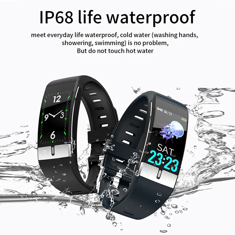 

Hot Smart Fitness Bracelet IP68 Waterproof Heart Rate Pressure Oxygen Health Monitor Wristband for Women Men MVI-ing