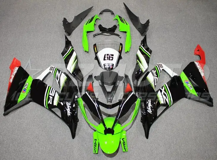 

Литьевая пресс-форма, новый комплект обтекателей из АБС-пластика для kawasaki Ninja ZX-6R ZX6R 2013 2014 2015 2016 2017 2018 кузов красного и зеленого цвета, Лидер п...