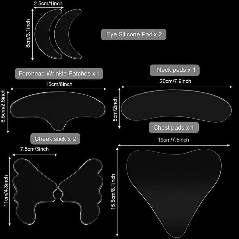 

Anti Silicone Stickers Face Chest Patch Anti Wrinkles Lines Beauty Sticker Skin Care Silicone Fine Prevent S4P0