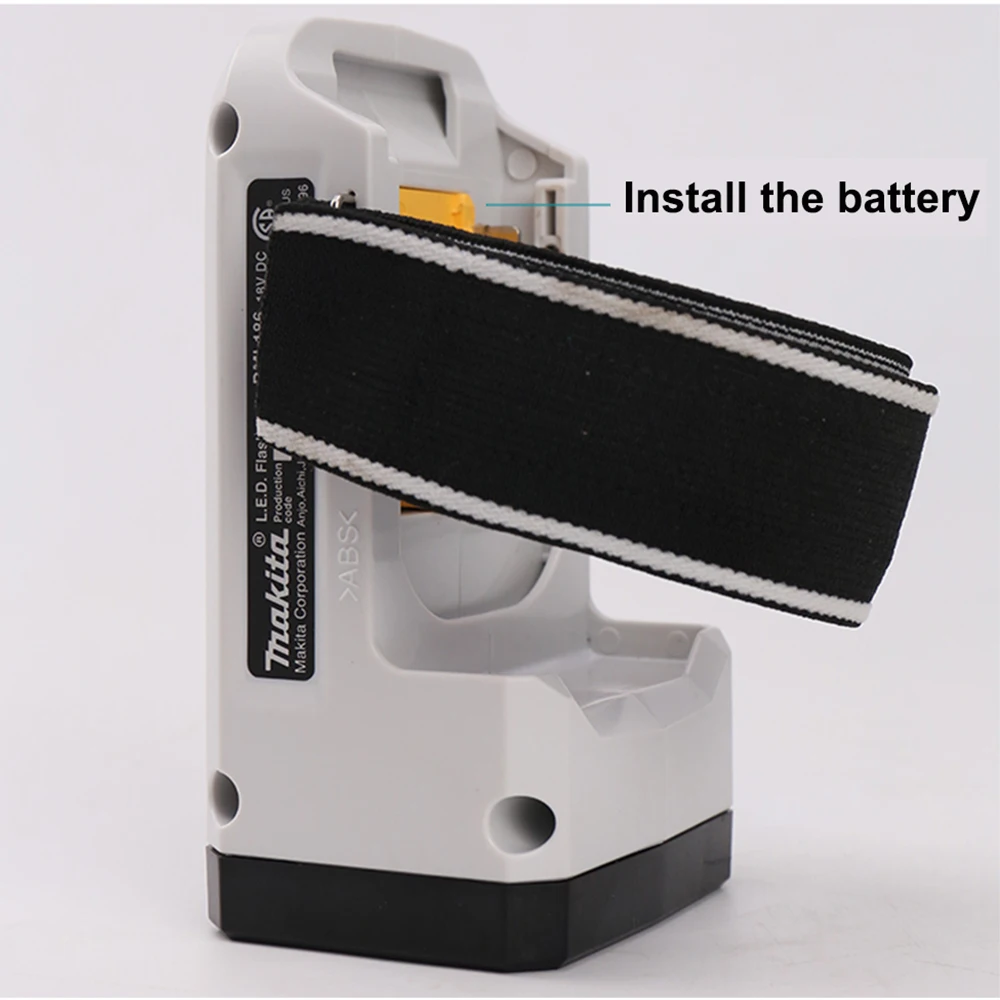 구매 Makita-충전식 LED 라이트 DML186, 밝은 LED 손전등, 리튬 배터리, 야외 조명, 휴대용 야외 작업 도구 라이트