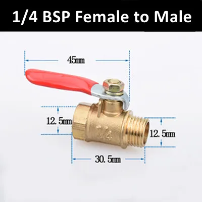 

Латунный шаровой кран 6-12 мм