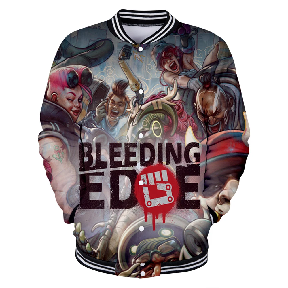 

BleedingEdge 3D Printed Baseball Jackets Women/Men Fashion Long Sleeve Jacket Hot Sale Casual Streetwear Clothes