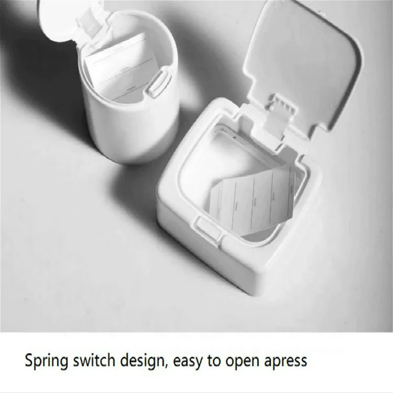 

Press-bounce Storage Box Plastic Cotton Swab Needlework Storage Box Mini Pill Boxes Desktop Drawer Storage Container Organizer