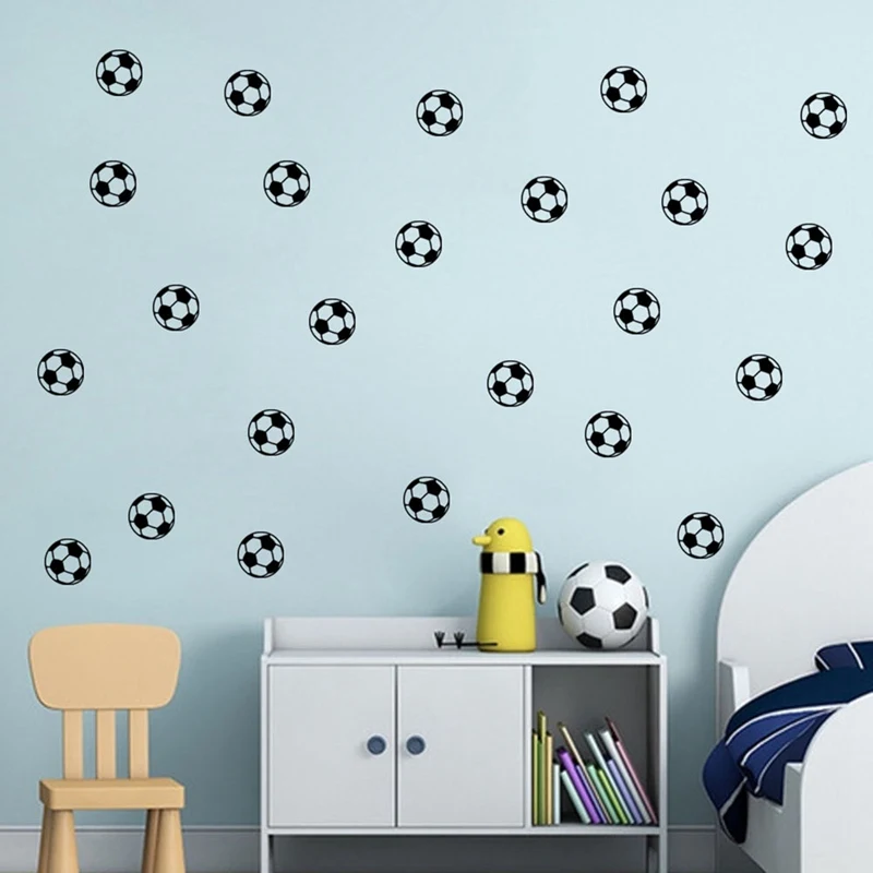 20 шт./компл. Спортивная виниловая настенная наклейка в спальню для мальчиков