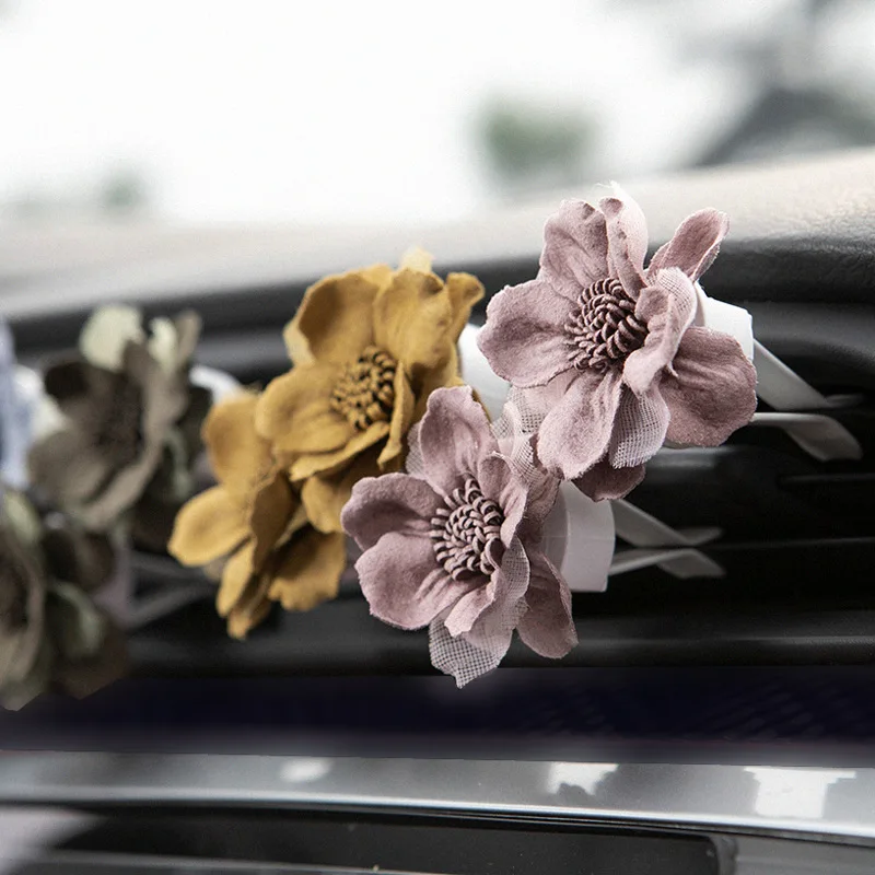 Цветочные освежители воздуха для автомобилей в автомобильной розетке духи клип