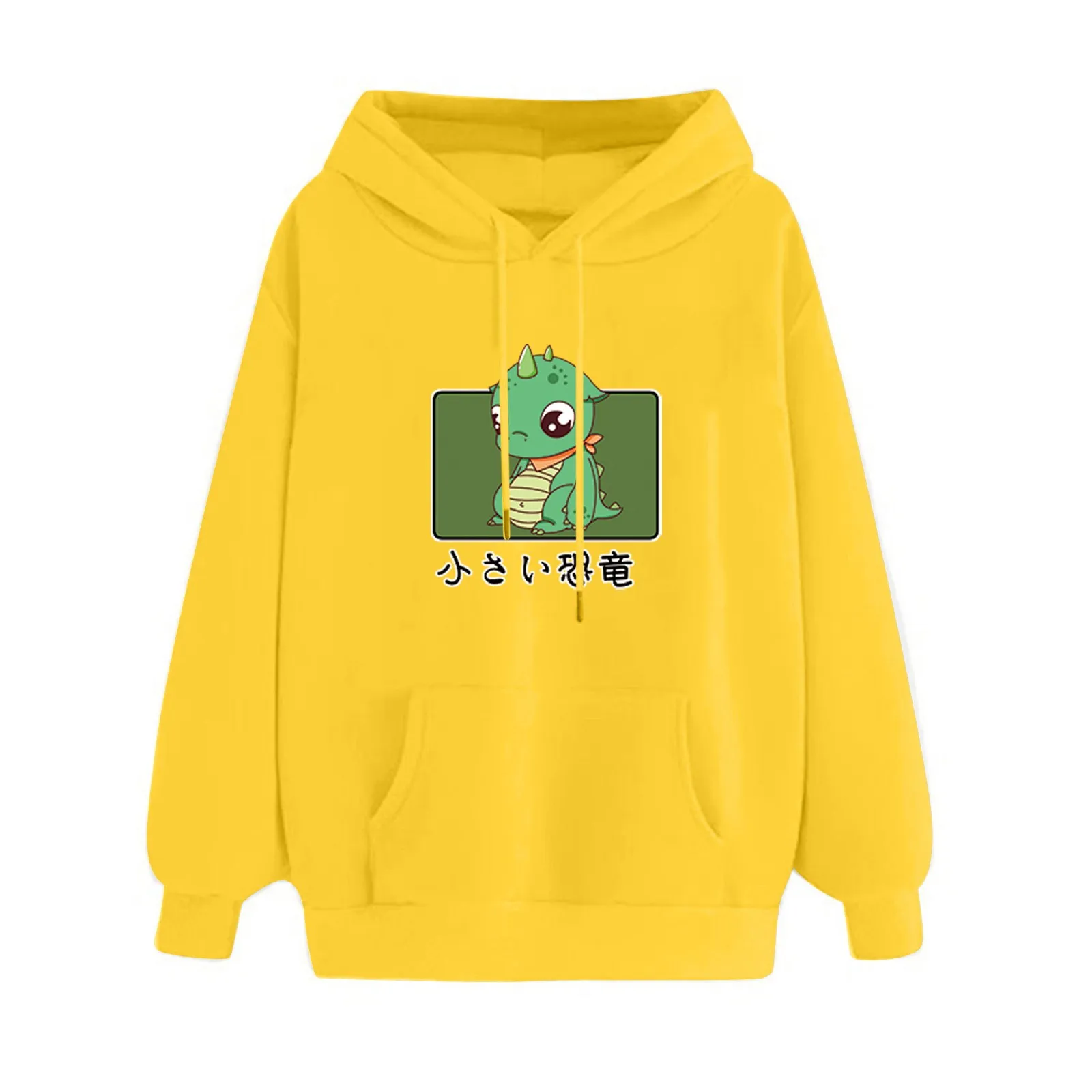 High Quality Hoodies print Kangaroo Pocket Sweatshirts Hooded Harajuku winter Casual Vintage Korean Pullovers Women sweetshirts