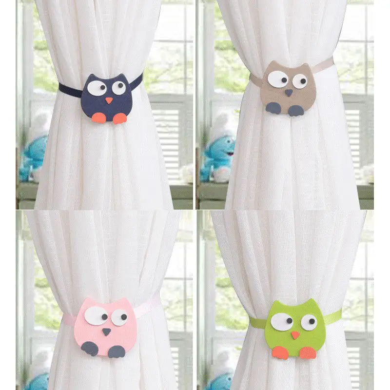 Занавеска магнитный держатель крючок-Пряжка мультяшная розовая милая сова