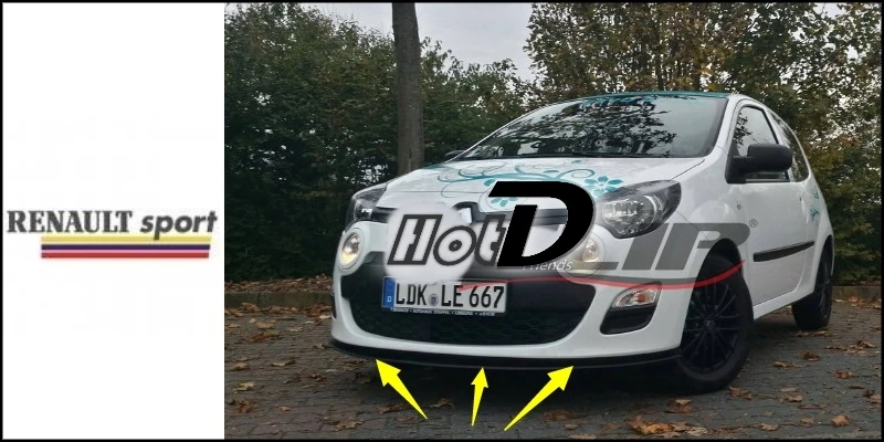 Бампер для губ дефлектор Renault Twingo передний спойлер юбка друзей тюнинг