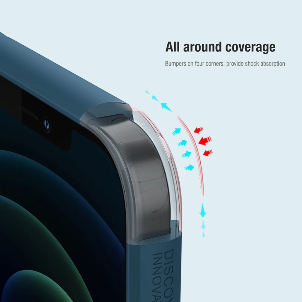 Чехол Nillkin для iiPhone 12 Pro /12 Max матовый защитный чехол с защитой от отпечатков