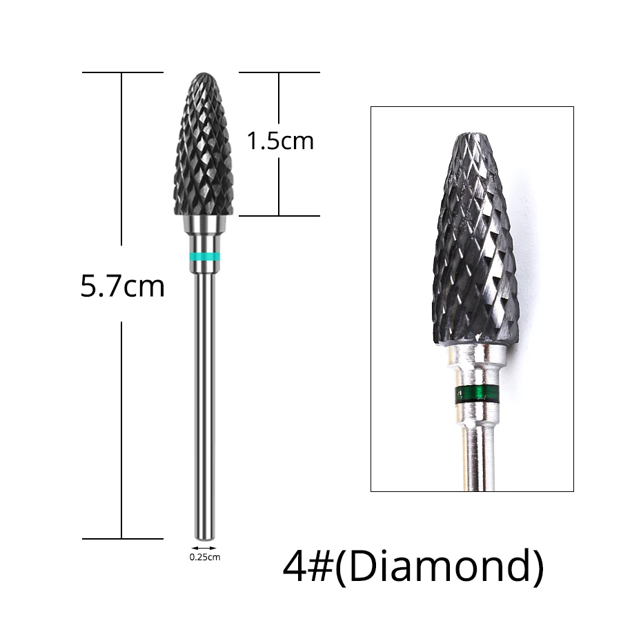 Alileader Nail Draill For Electric Drill Ceramic Drill Nail For Nail Art Instrument Safe Cutter For Cutter Manicure - Цвет: 4