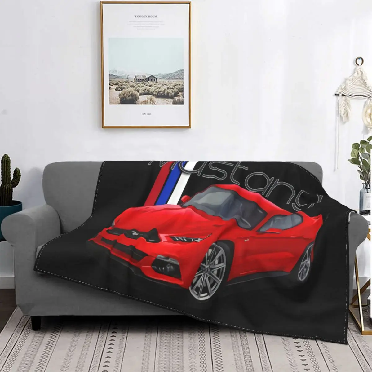 

Manta de Mustang roja для детей, кубики для cama colcha, manta de verano, 2015