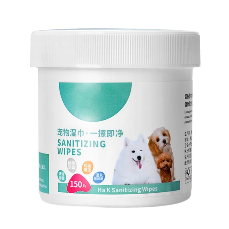 

LXAF, гигиенические влажные салфетки для домашних животных для собак и кошек, мягкие очищающие влажные салфетки для ухода за животными с алоэ,...