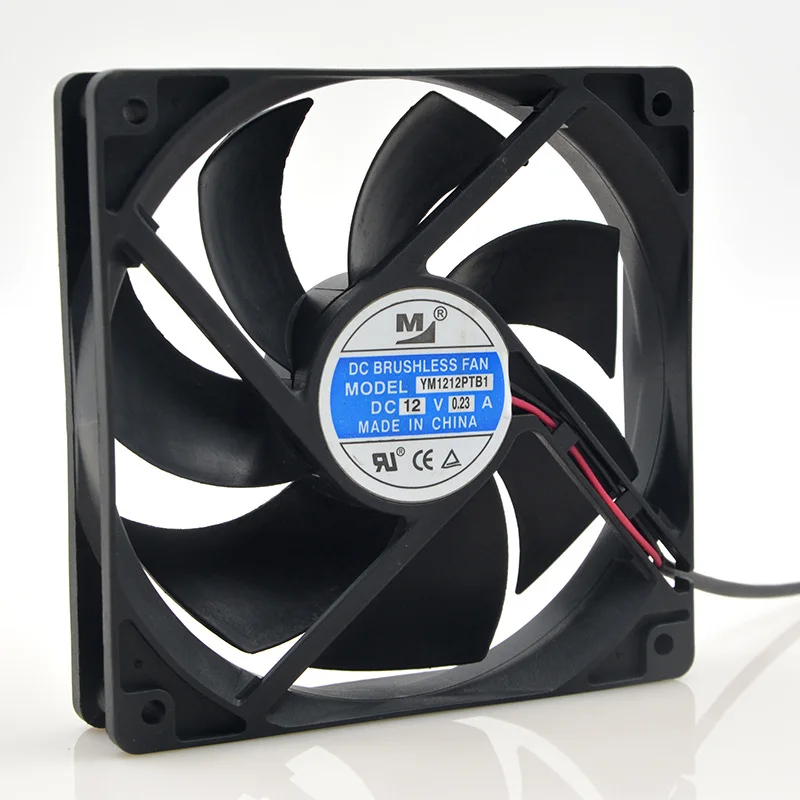 Original FOR YM1212PTB1 12025 12V 0.23A 12CM Double Ball Bearing Cooling Fan | Компьютеры и офис