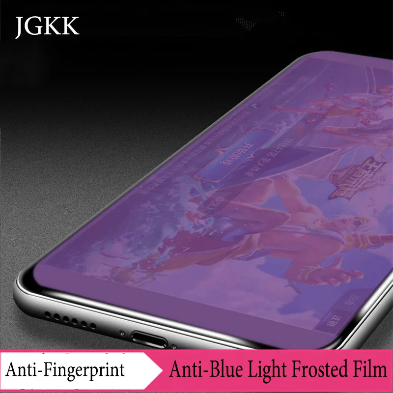 

JGKK For Xiaomi Redmi 5 Plus 2.5D Full Cover Matte Frosted Anti-blue Ray Tempered Glass For Redmi 5 Frosted Screen Protector
