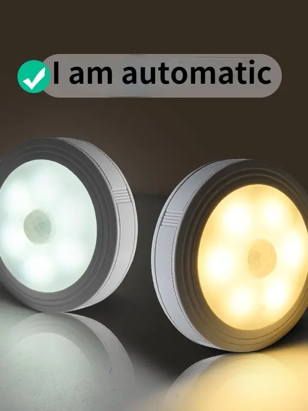 

Led Night Light Human Intelligent Induction Lamp Battery Charge Bedroom Wireless Corridor Wall Dry Toilet Induction Lamp
