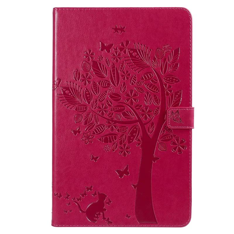 Wekays для samsung Tab A2 10,5 кожаный чехол с рисунком кота дерево для Coque samsung Galaxy Tab A 10,5 дюймов T590 T595 чехлы