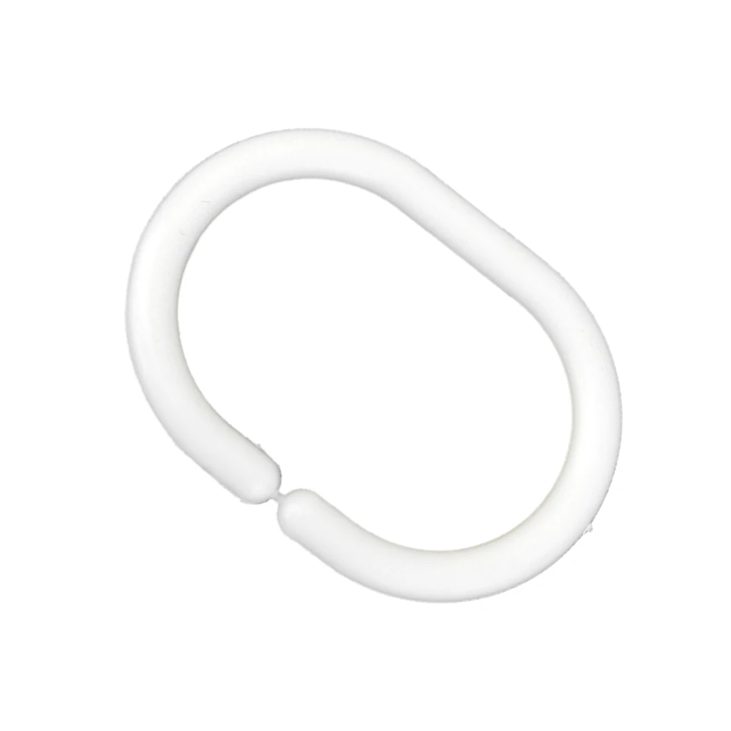 12 шт. пластиковая занавеска для ванной драпировка петля кольцо крючок вешалка