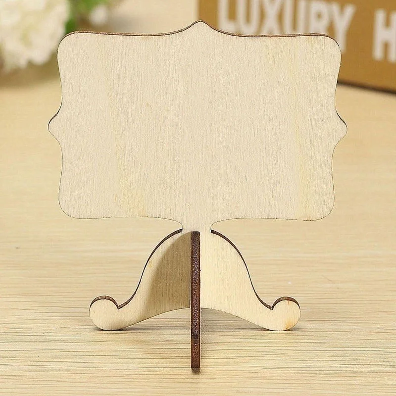 10pcs Mini Wooden Blackboard Chalkboard Message Wedding Party Label Table Decor | Дом и сад