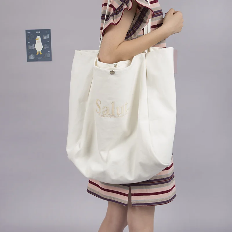 Youda Большая вместительная Холщовая Сумка простые модные сумки на плечо Дамская