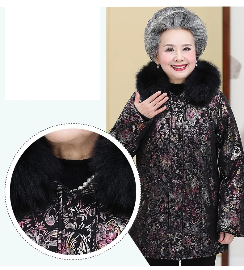 Luxury clothes Down jacket Women large size Winter jackets with fur White duck down Warm coat Top women clothing Free shipping