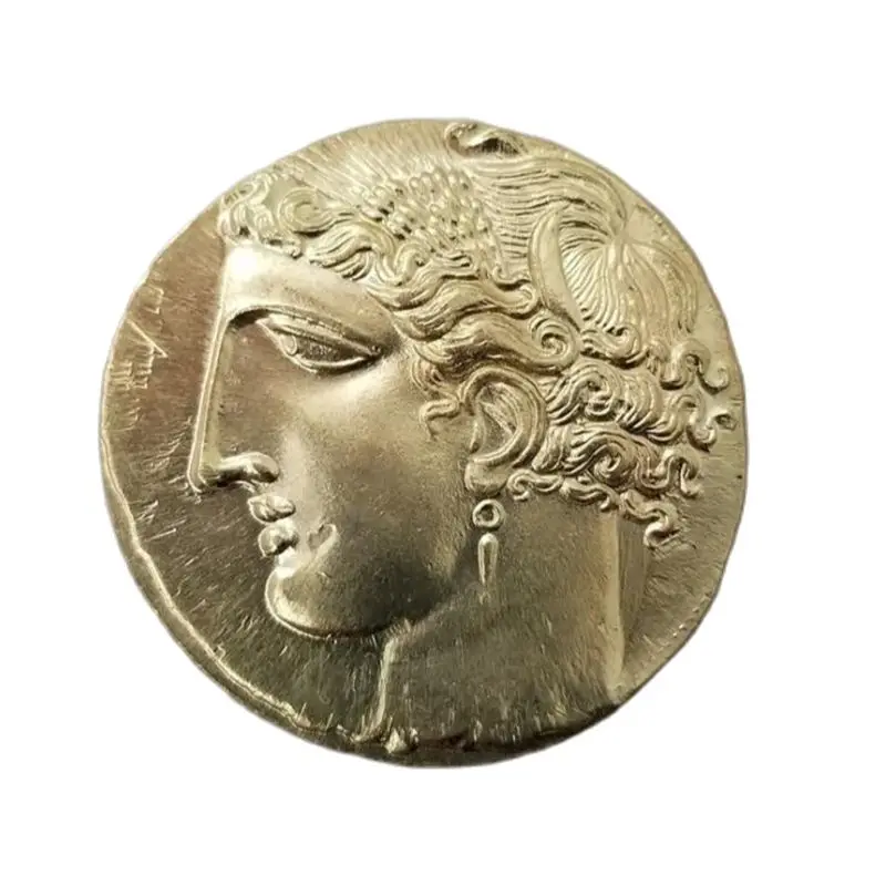 Греческая памятная монета Золотая лошадь с крыльями коллекция мини монет