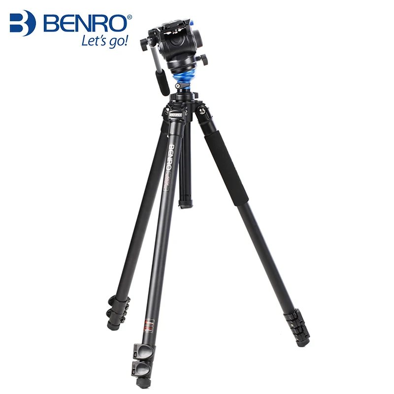 

BENRO A2573FS4 Pro Aluminum Tripod Video Tripod Kits With S4 Ballhead Integral Level 3 Section+Carrying Bag Kit, EU duty free
