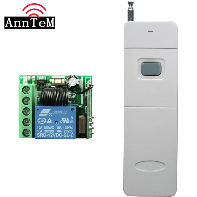 3000 м дальний переключатель дистанционного управления DC 12V 1 CH 10A релейный приемник