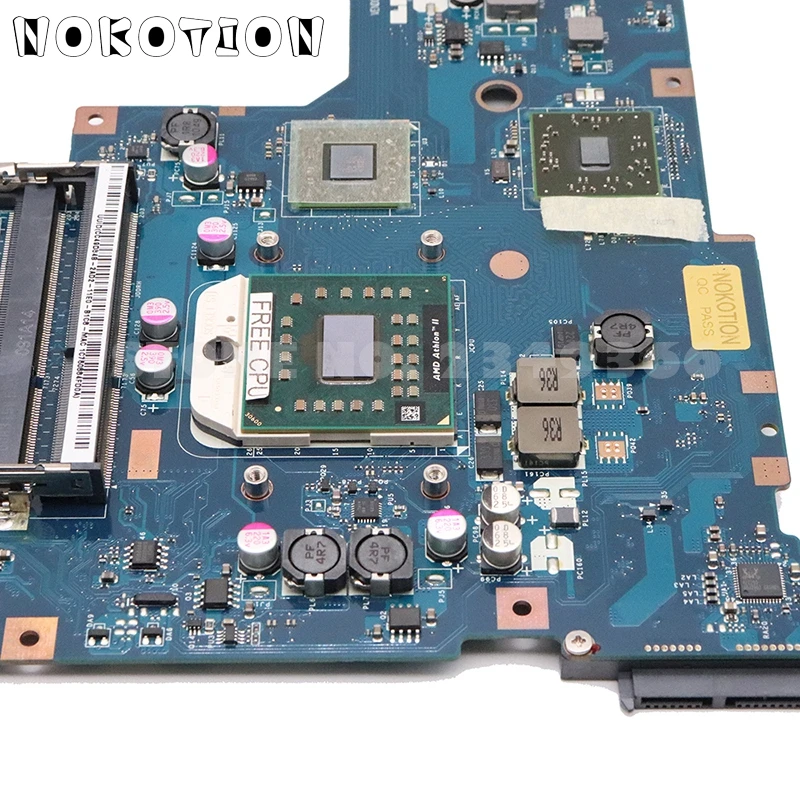 NOKOTION K000103980 основная плата для Toshiba Satellite L675 L675D материнская плата для ноутбука NALAE LA-6053P HD3200 DDR3 разъем s1 Бесплатный процессор