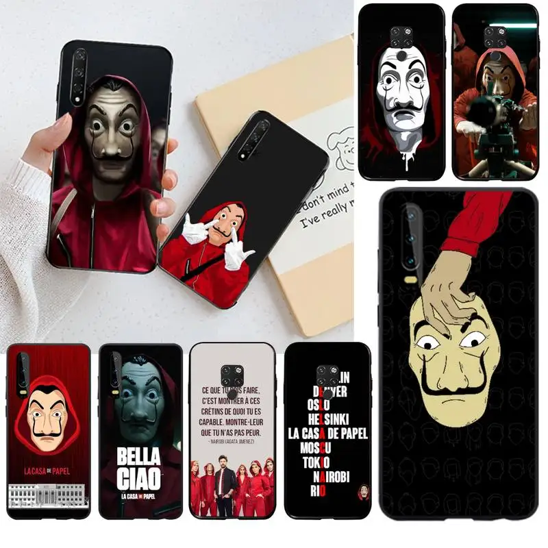 

Spanish TV series LACASA DE PAPEL Phone Case Capa for Huawei P40 P30 P20 lite Pro Mate 20 Pro P Smart 2019 prime